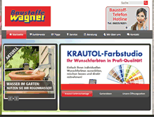 Tablet Screenshot of baustoffe-wagner.de